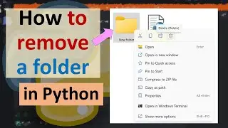 How to remove a folder in Python