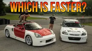 Can a 230whp, widebody MR2 beat a Honda Civic? - MR2 vs Civic REMATCH