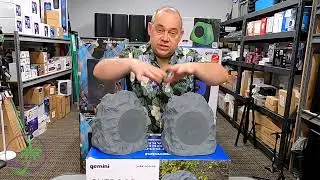 Gemini Sound GHRK-400-PR Wireless Outdoor Rock Speakers