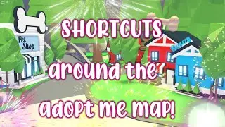 UNKNOWN SHORTCUTS Around THE ADOPT ME MAP! - Roblox adopt me!