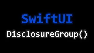 GANZ EINFACH DisclosureGroup in SwiftUI