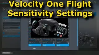 FS2020: Velocity One Sensitivities Revisited - & How to Use Your T-Flight Rudder Pedals with it!
