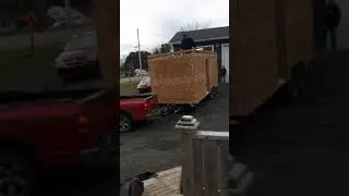 Moving the THOW outside.