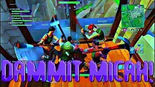 OK Maybe We Are Bad At This Game - #MicahIsWorseThough - Fortnite Squads w Snicker