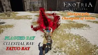 Enotria: The Last Song - Plagued Ray, Celestial Ray and Fatuo Ray on Giangurgolo (Elemental)