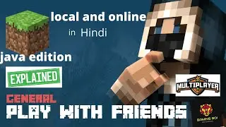 how to play multiplayer in minecraft java edition in hindi (minecraft) #multiplayer