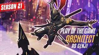 'ARCHITECT' SWAPS TO Genji and leads to DOMINATION + POTG [OVERWATCH SEASON 21]