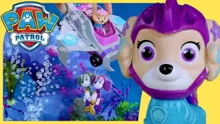 Aqua Pups Save Merpups from a Strong Current | PAW Patrol | Toy Play for Kids