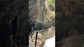 Partnachklamm Garmisch- A beautiful waterfall in #Munich #bayern #germany #travel #shorts #trending