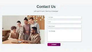 Responsive Contact Us Page Using HTML & CSS | HTML Responsive Web Page Design