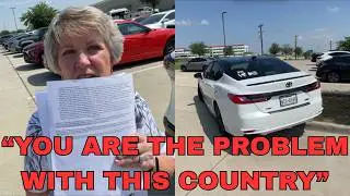 KAREN Has FULL MELTDOWN & Almost WRECKS Her Car Over First Amendment Auditor!