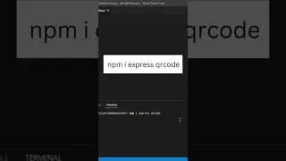 Create QRCode Generator using NodeJS