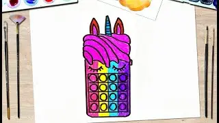 POP IT Unicorn! How to draw a unicorn POP IT