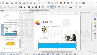 Insert the Horizontal Scroll autoshape from the Stars image group into the empty space...