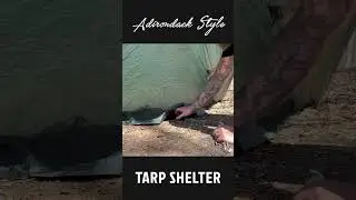 Adirondack Shelter with a Tarp 