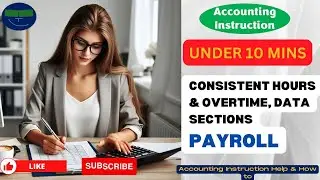 Consistent Hours & Overtime, Data Sections