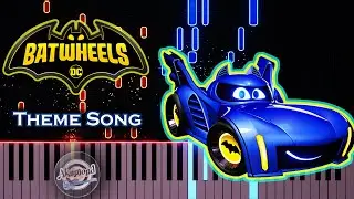 Batwheels Theme Song Piano Tutorial - Bat Wheels Theme Song