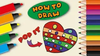 How to draw a Pop It (2021) | Step by step | Drawing