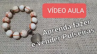 Como fazer PULSEIRA de miçangas com silicone da forma mais fácil