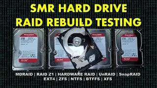 SMR Hard Drive Testing - RAID Rebuild and File Transfer