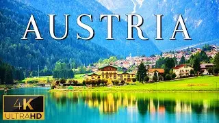 FLYING OVER AUSTRIA (4K UHD) - Relaxing Music With Beautiful Natural Landscape (4K Video Ultra HD)