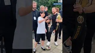 Мераб Двалишвили и Нина Драма встретились со своим болельщиком на горе  Мтацминда 