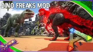 Ark Survival Evolved - Dino Freaks Mod Review and Battle