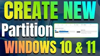 New Disk Partition Windows 10 & 11 | Create & Delete Partitions Easily