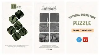 Tutorial Instastory yang mudah bagi pemula |typography puzzle| #instagram#stories#aesthetic#story