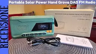 RECENSIONE - WR 6D Radio DAB FM portatile con torcia, ricarica solare e manuale