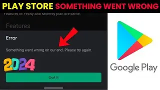 How To Fix Something Went Wrong In Play Store | Something Went Wrong Play Store । Play Store Problem
