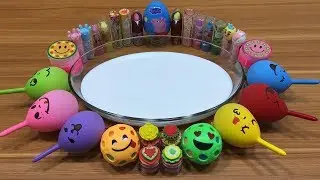 Mixing Makeup and Floam into Fluffy Slime !!! Slimesmoothie Relaxing Slime with Funny Balloons