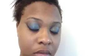 Oceany Blue Makeup Tutuorial and Review on Rimmel Sexy Curves Mascara