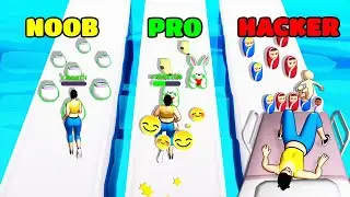 Pregnant Run Gameplay - NOOB vs PRO vs HACKER (iOS/Android)