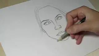 Как рисовать лицо девушки карандашом