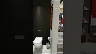 Diseño de interiores. Baño moderno con walking closet y doble lavamanos. Asoarquitectura.com