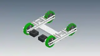 Step 4:  Attaching Both Sides of a Base using VEX Robotics Components