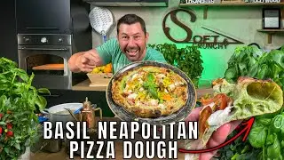 Neapolitan Pizza Dough Made With Green Basil - This Happen..