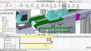 Solidworks Animation Tutorial - How to Animate Pick n Place, Conveyor,& Turn Table (Video 11 of 15)