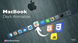 macOS Dock Clone - HTML, CSS, JavaScript | CogniSolver