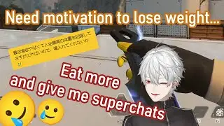 Kuzuha tells chat to get fat and give him money [Nijisanji eng subs]