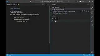 TypeScript Editor Power User 1 - Skill 2 - TypeScript Code
