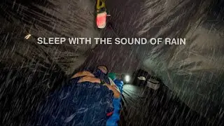 SOLO CAMPING IN THE DARK NIGHT | SLEEPING IN TENT WITH THE SOUND OF RAIN | #ASMR