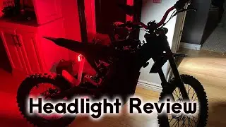 Cheap Ebay Headlight review for Sur-ron - Off/DRL/White/Amber lights  #surron #headlight #review