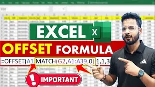 Excel Tutorial for Beginners : OFFSET Formula in Excel | Microsoft Excel 