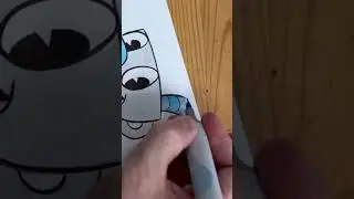 I drew Mugman but in 3D with Copic Markers 👀 whadya think? 