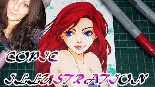 Disney Princess Ariel Copic Illustration