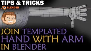 Low-Poly Humanoid Character Blender 3D Modeling Tip  - Join Hand Template to Arm
