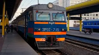 ПОЕЗДКА на электричке ЭР9Т (БОРТ.НОМЕР 715) МАРШРУТ Институт Культуры-Барановичи Полесские
