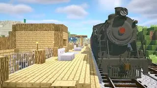 I Built a TRAIN STATION in Minecraft